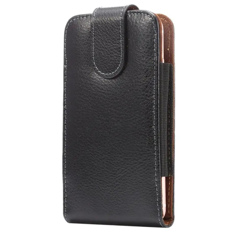 5.7 inch Litchi Texture Vertical Flip Upright Genuine Leather Case / Waist Bag with Rotatable Back Splint for iPhone 7