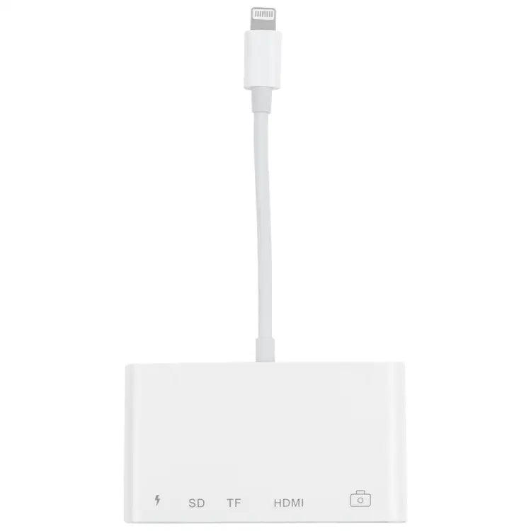 5 in 1 8 Pin Male to USB + HDMI + TF / SD Card Slot + 8 Pin Power Female OTG Digital AV Adapter TF / SD Card Slot - TF