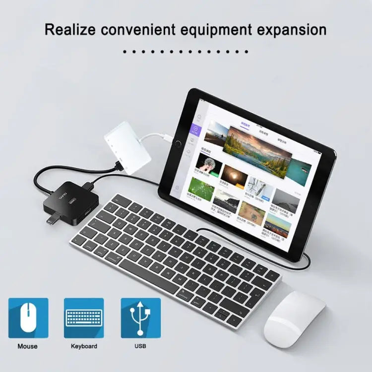 5 in 1 8 Pin Male to USB + HDMI + TF / SD Card Slot + 8 Pin Power Female OTG Digital AV Adapter TF / SD Card Slot - TF