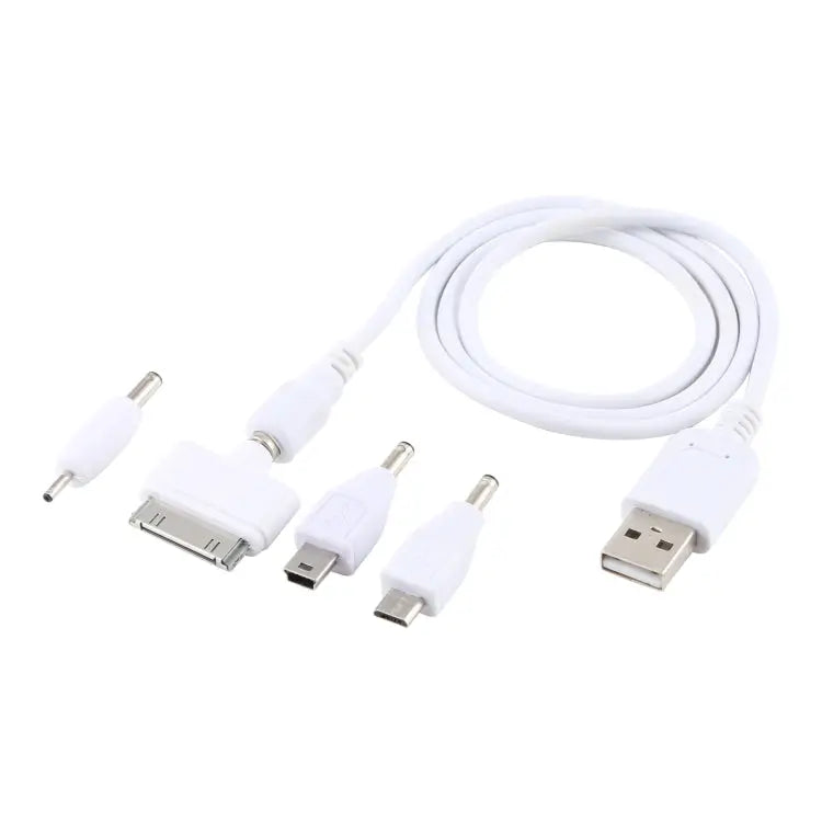 5 in 1 Multi-function Data Cable with 4 Adapters Suitable for Mico USB / HDMI / Nokia 2.0 / iPhone 4 - 5 in 1