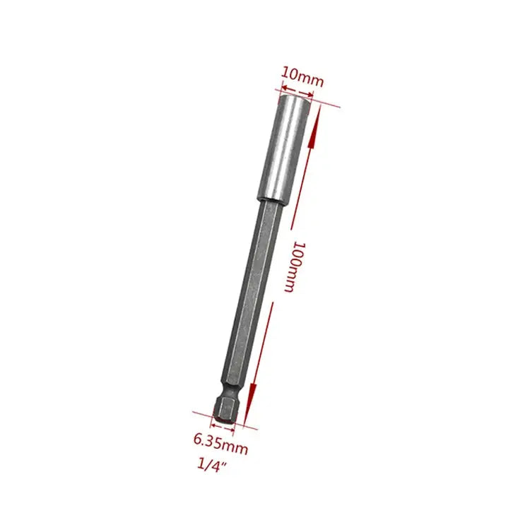 5 PCS 1/4 Electric Batch Head High Magnetism Connecting Rod Pistol Drill Extension Rod Sleeve Fast Turning Joint
