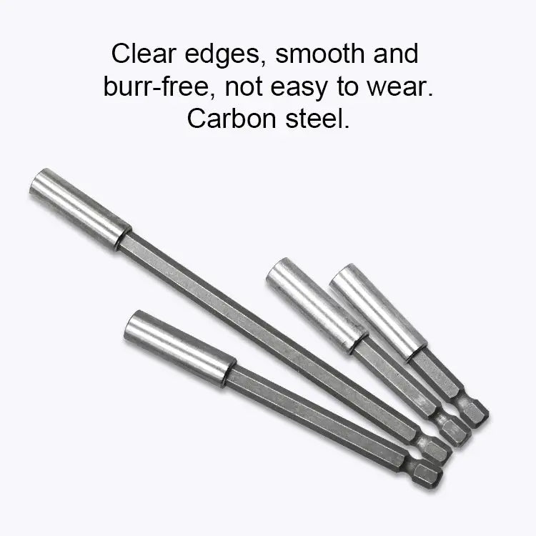 5 PCS 1/4 Electric Batch Head High Magnetism Connecting Rod Pistol Drill Extension Rod Sleeve Fast Turning Joint