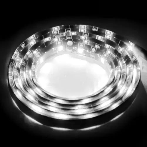 5 PCS 1.7W 60 LED 3528 SMD Waterproof Flexible Car Strip Light DC 12V Length: 1m White Light Blue Light - White Light