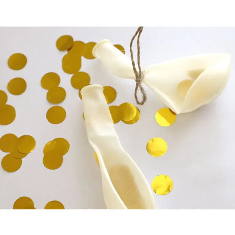 5 PCS 12 inch Transparent Gold Sequins Confetti Balloons Holiday Party Wedding Decoration Confetti Balloons Random