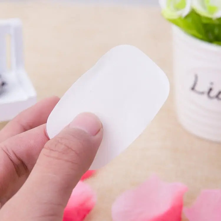 5 PCS Disposable Portable Travel Boxed Confetti Soap Mini Soap Paper Random Color Delivery 5 PCS - 5 PCS