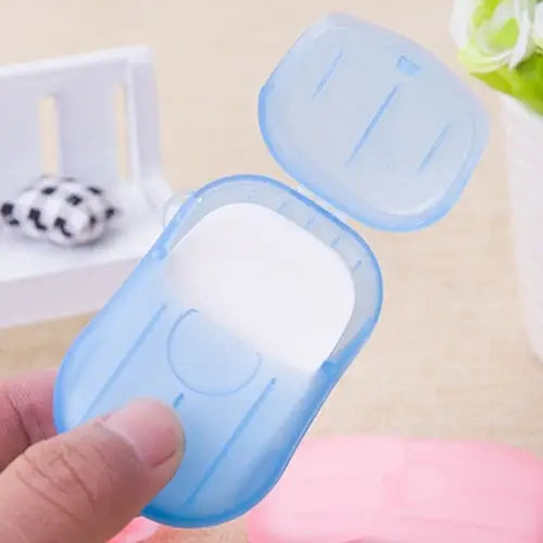 5 PCS Disposable Portable Travel Boxed Confetti Soap Mini Soap Paper Random Color Delivery 5 PCS - 5 PCS