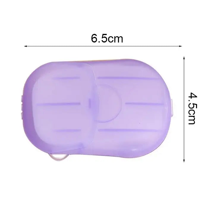 5 PCS Disposable Portable Travel Boxed Confetti Soap Mini Soap Paper Random Color Delivery 5 PCS - 5 PCS
