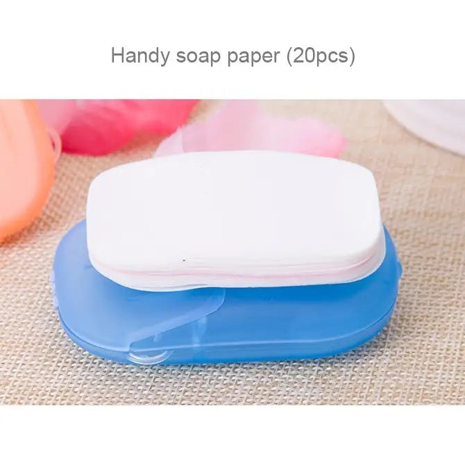 5 PCS Disposable Portable Travel Boxed Confetti Soap Mini Soap Paper Random Color Delivery 5 PCS - 5 PCS
