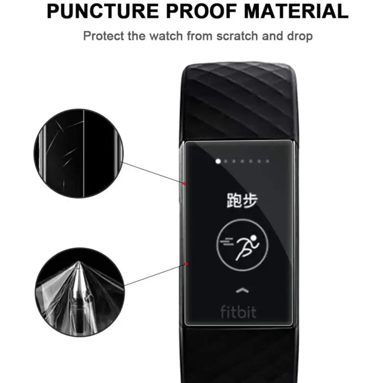 5 PCS for Fitbit Charge 3 / 4 TPU Soft Explosion-proof Screen Film For Fitbit Charge 3 - For Fitbit Charge 3