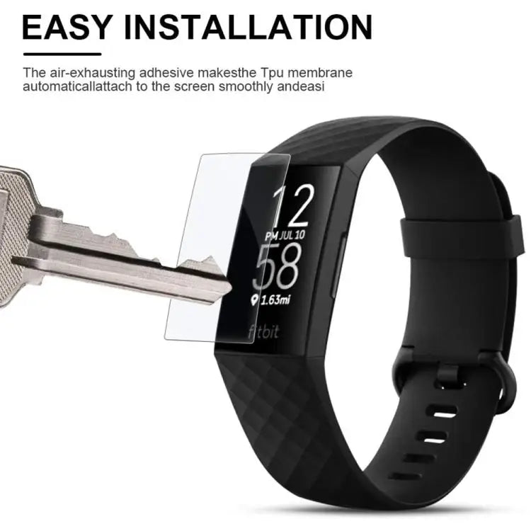 5 PCS for Fitbit Charge 3 / 4 TPU Soft Explosion-proof Screen Film For Fitbit Charge 3 - For Fitbit Charge 3