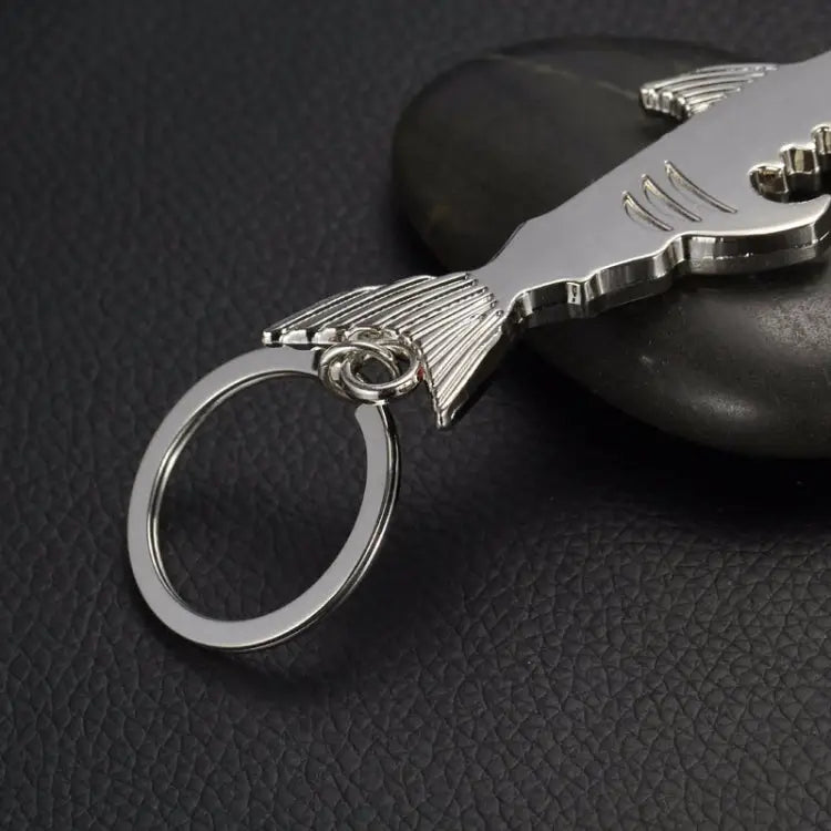 5 PCS Multi-function Shark Bottle Opener Key Chain Car Key Pendant Size: 13.5x3cm Shark shape - Shark shape