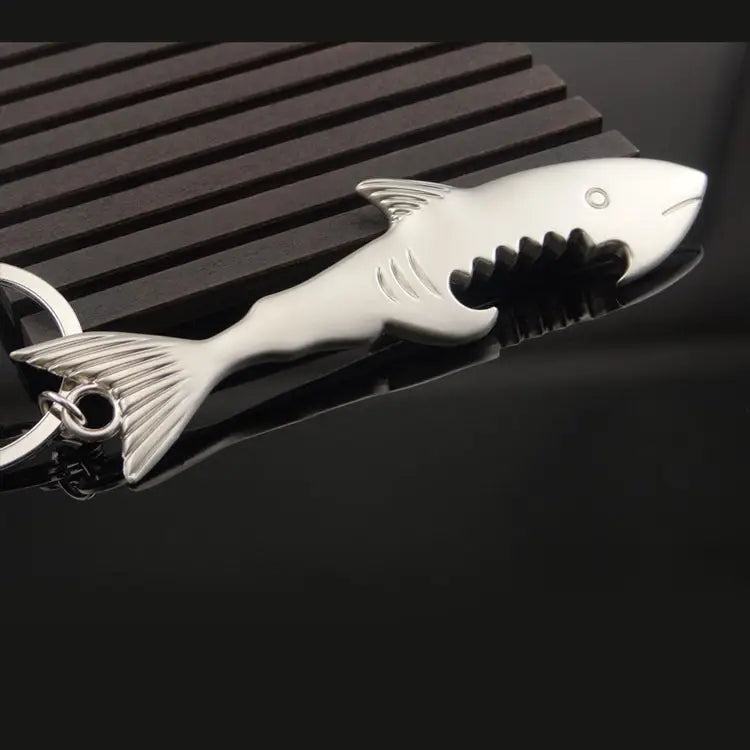 5 PCS Multi-function Shark Bottle Opener Key Chain Car Key Pendant Size: 13.5x3cm Shark shape - Shark shape