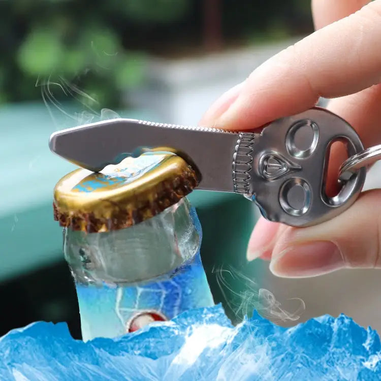 5 PCS Multi-function Skull Bottle Opener Key Chain Car Key Pendant Size: 6.8x2.8cm Skull shape - Skull shape