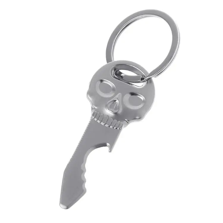 5 PCS Multi-function Skull Bottle Opener Key Chain Car Key Pendant Size: 6.8x2.8cm Skull shape - Skull shape