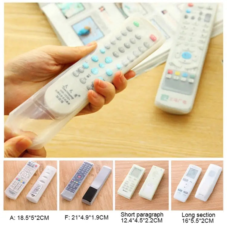 5 PCS Remote Control Silicone Protective Cover Size: 18.5*5*2cm 18.5*5*2cm - 18.5*5*2cm