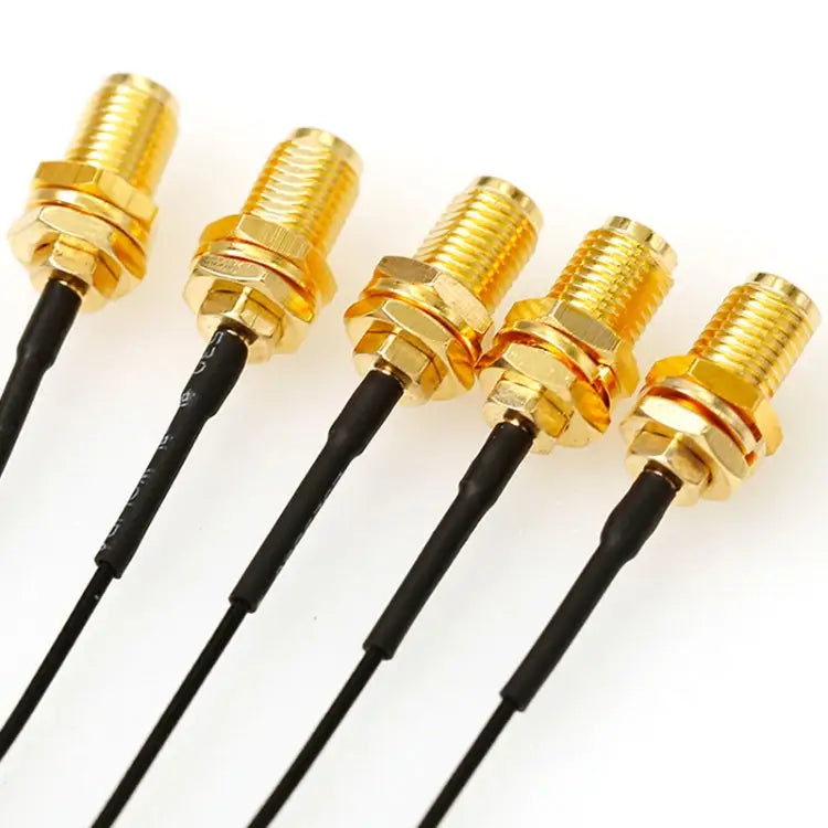 5 PCS / Set RG178 Ufl / IPX / IPEX to SMA Female Adapter Braid Cable Length:10cm 10cm - 10cm