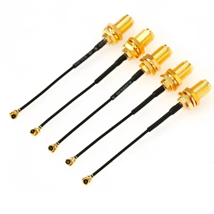5 PCS / Set RG178 Ufl / IPX / IPEX to SMA Female Adapter Braid Cable Length:10cm 10cm - 10cm