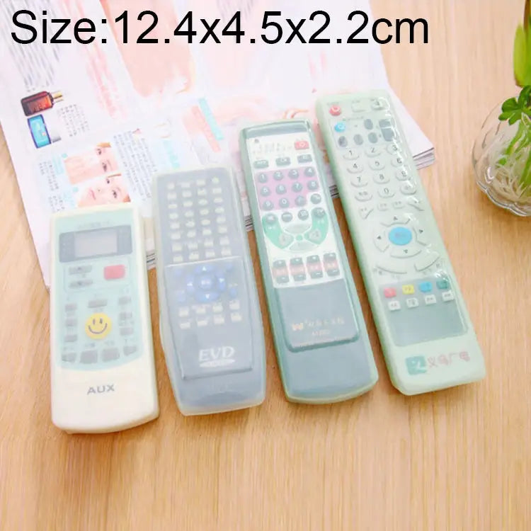 5 PCS Short Design Air Conditioning Remote Control Silicone Protective Cover Size: 12.4*4.5*2.2cm 12.4*4.5*2.2cm