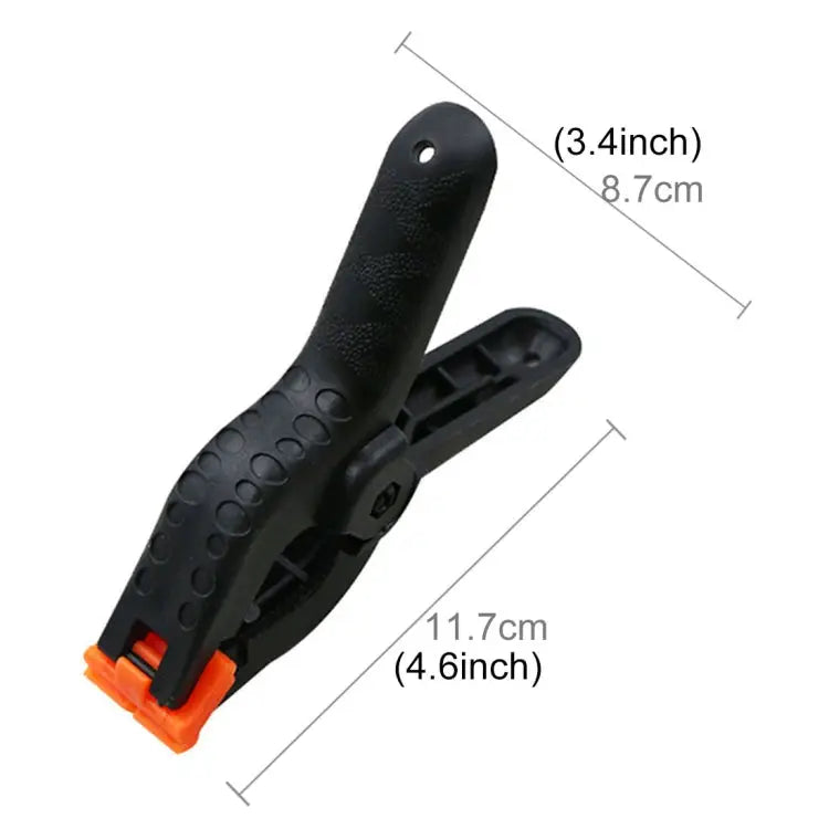 5 PCS Woodworking Photo Studio Photography Backdrop Nylon Clip Support Spring Clamp Length: 117mm Length: 117mm
