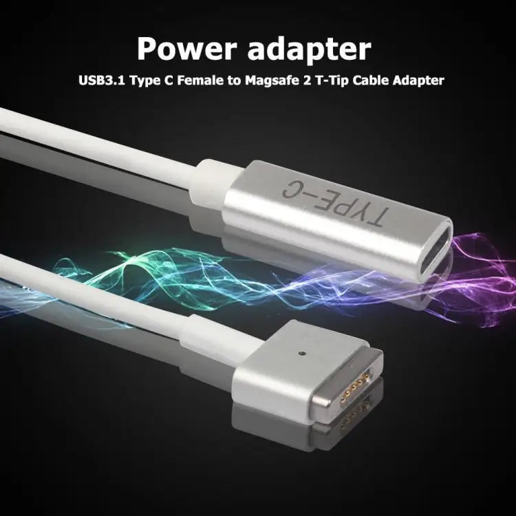 5 Pin MagSafe 2 (T-Shaped) to USB-C / Type-C PD Charge Adapter Type-C to MagSafe 2 - Type-C to MagSafe 2