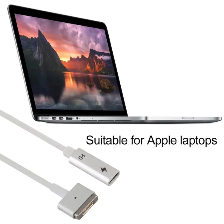5 Pin MagSafe 2 (T-Shaped) to USB-C / Type-C PD Charge Adapter Type-C to MagSafe 2 - Type-C to MagSafe 2