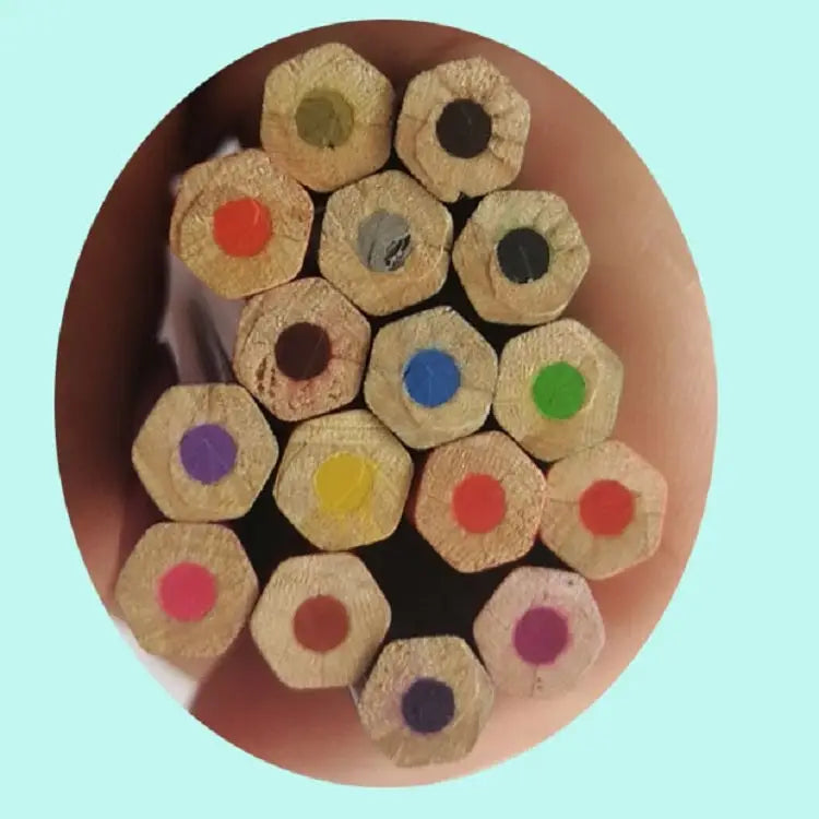 50-Color Hexagonal Oily Colored Pencil Art Drawing Colored Pencil Set 50-Color Pencil Set - 50-Color Pencil Set