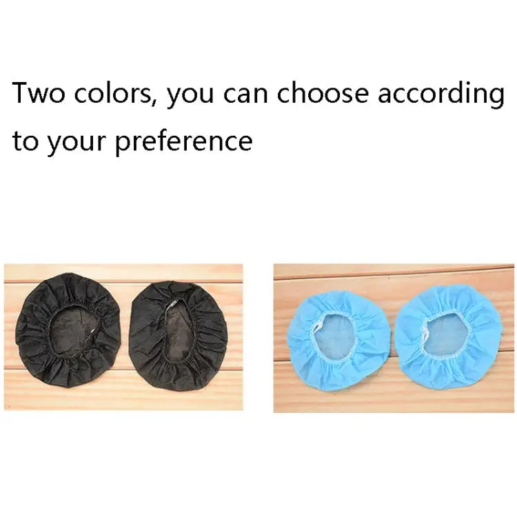 50 Pairs Earphone Disposable Dust Cover Game Headset Non-Woven Protective Cover 50 Pairs of Independent (Black) 50