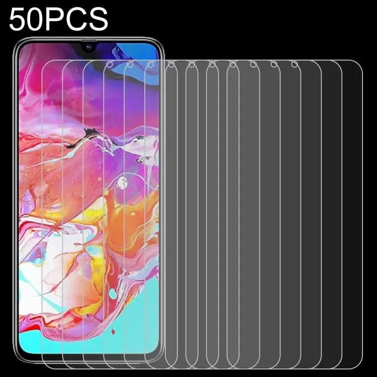 50 PCS 0.26mm 9H 2.5D Tempered Glass Film for Galaxy A70 No Retail Package For Galaxy A70 - For Galaxy A70