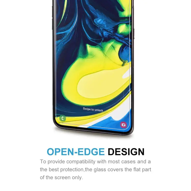 50 PCS 0.26mm 9H 2.5D Tempered Glass Film for Galaxy A80/A90 No Retail Package For Galaxy A80 - For Galaxy A80