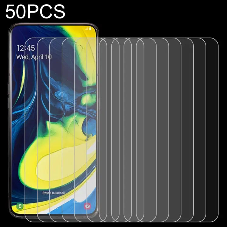 50 PCS 0.26mm 9H 2.5D Tempered Glass Film for Galaxy A80/A90 No Retail Package For Galaxy A80 - For Galaxy A80