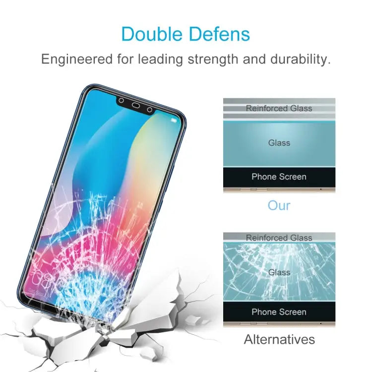 50 PCS 0.26mm 9H 2.5D Tempered Glass Film for Huawei Mate 20 lite No Retail Package For Mate 20 lite - For Mate 20 lite