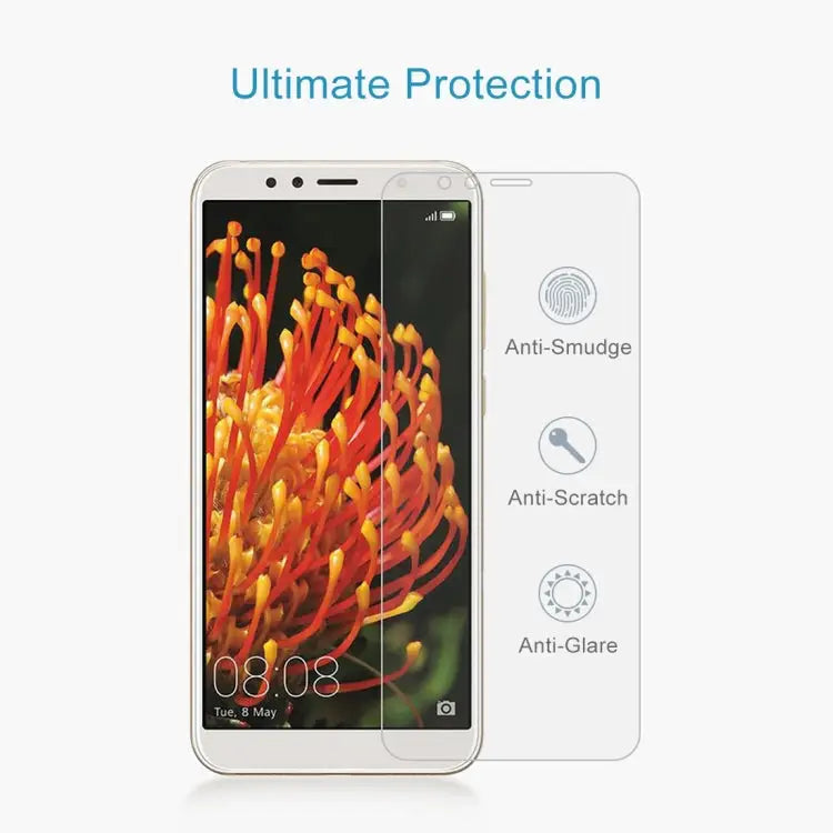 50 PCS 0.26mm 9H 2.5D Tempered Glass Film for Huawei Y6 2018 No Retail Package For Y6 2018 - For Y6 2018
