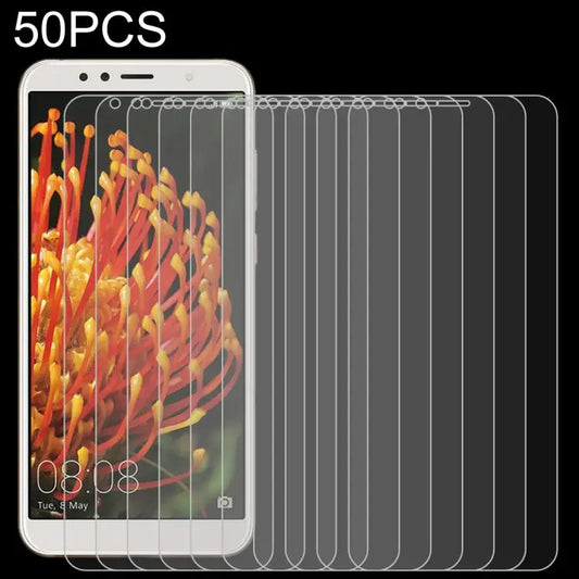 50 PCS 0.26mm 9H 2.5D Tempered Glass Film for Huawei Y6 2018 No Retail Package For Y6 2018 - For Y6 2018