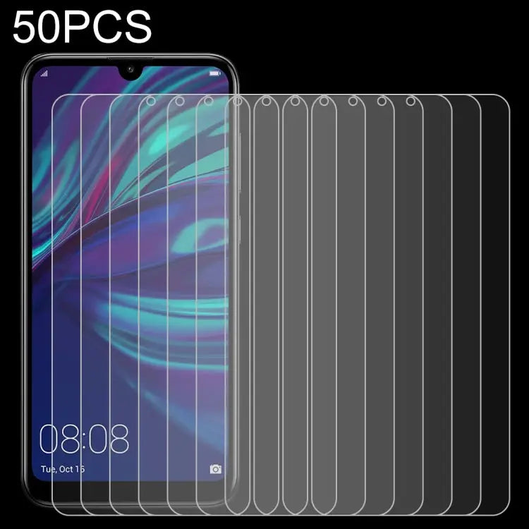 50 PCS 0.26mm 9H 2.5D Tempered Glass Film for Huawei Y7 2019 No Retail Package For Y7 2019 - For Y7 2019