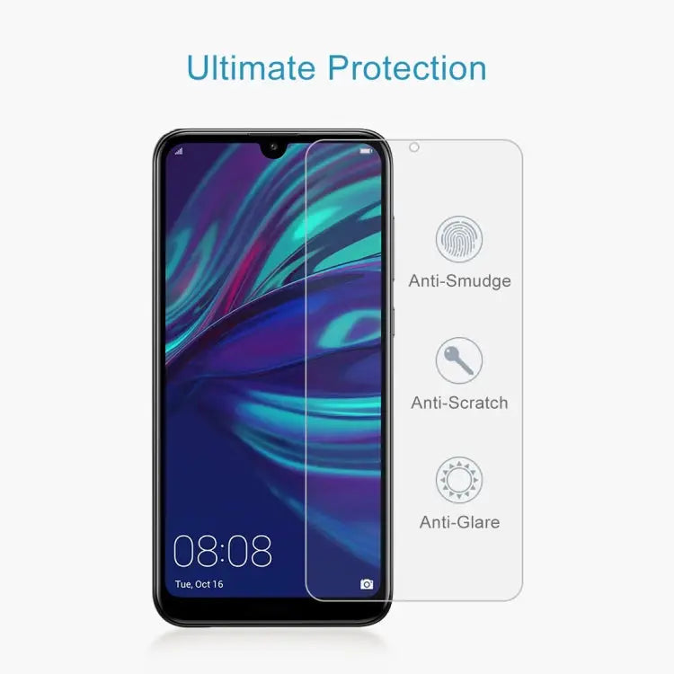 50 PCS 0.26mm 9H 2.5D Tempered Glass Film for Huawei Y7 2019 No Retail Package For Y7 2019 - For Y7 2019