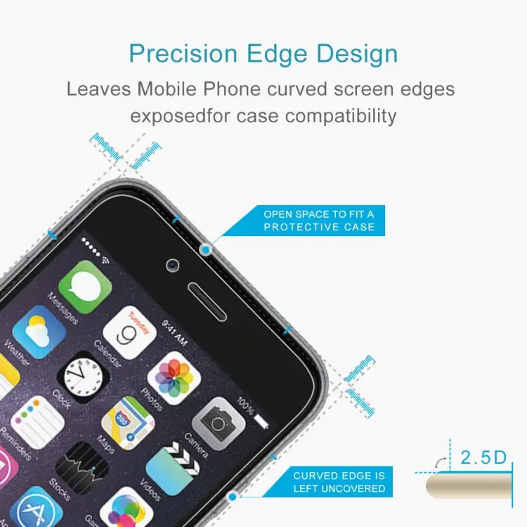 50 PCS 0.26mm 9H 2.5D Tempered Glass Film for iPod touch 6 / touch 7 - For iPod touch 6(50 PCS)