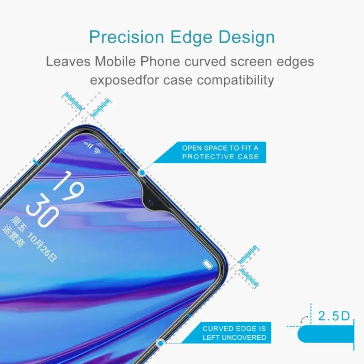 50 PCS 2.5D Non-Full Screen Tempered Glass Film for OPPO A9 2020 / A56 5G For OPPO A9 2020 - For OPPO A9 2020