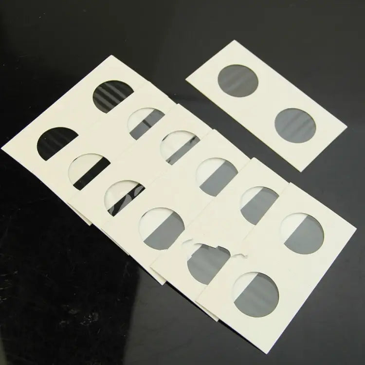 50 PCS / 3 Sets 40mm Diameter Coin Protector Square Coin Collection Paper Clip Paper Clip - Paper Clip