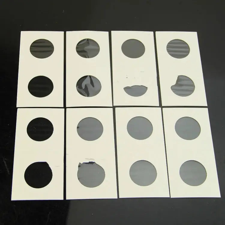 50 PCS / 3 Sets 40mm Diameter Coin Protector Square Coin Collection Paper Clip Paper Clip - Paper Clip