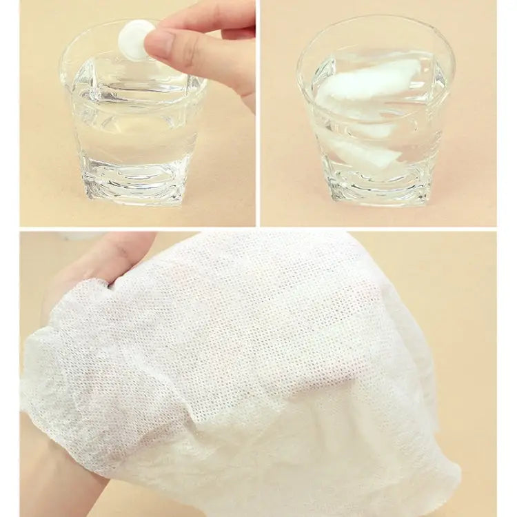 50 PCS Candy Style Portable Disposable Travel Cotton Towel Size: 22*20cm 50 PCS - 50 PCS