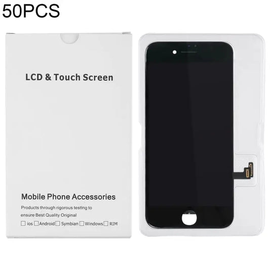 50 PCS Cardboard Packaging White Box for iPhone 8 / 7 LCD Screen - i7 / i8 Packaging Box