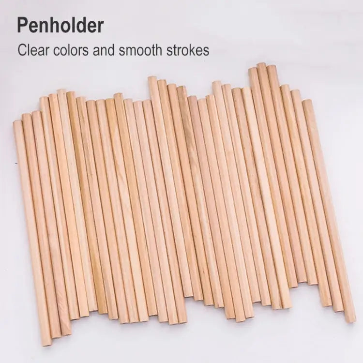 50 PCS Crude Wood Environmental Protection HB Pencils Painting Pencils for Kids School Office Supplies - HB Pencils