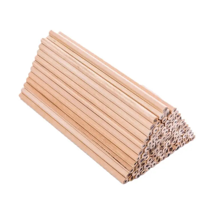 50 PCS Crude Wood Environmental Protection HB Pencils Painting Pencils for Kids School Office Supplies - HB Pencils