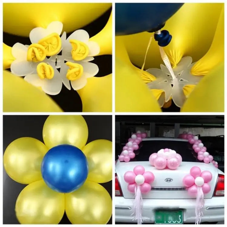 50 PCS Flower Balloons Decoration Accessories Plum Clip Practical Birthday Wedding Party Plastic Balloon Clip 50 PCS