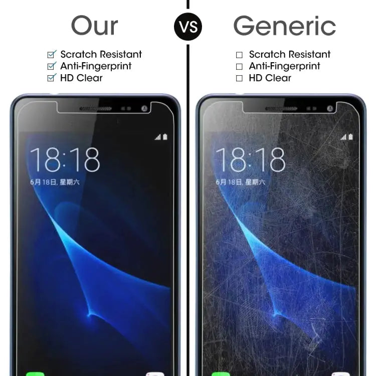 50 PCS For Galaxy J3 (2017) (EU Version) 0.26mm 9H Surface Hardness 2.5D Explosion-proof Non-full Screen Tempered Glass