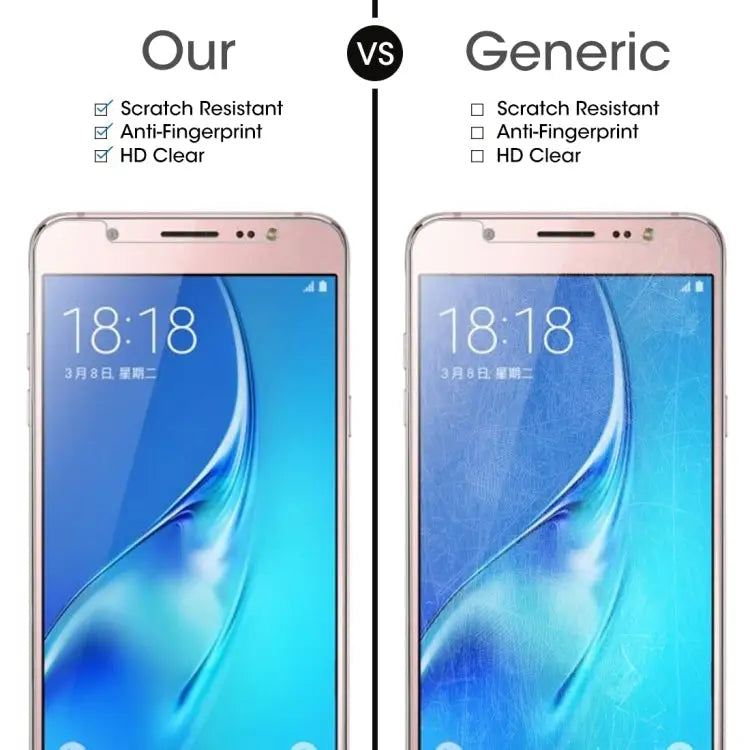 50 PCS for Galaxy J5 (2017) / J530 (US Version) 0.3mm 9H Surface Hardness 2.5D Explosion-proof Tempered Glass Non-full