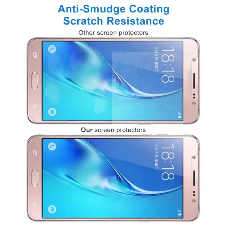 50 PCS for Galaxy J5 (2017) / J530 (US Version) 0.3mm 9H Surface Hardness 2.5D Explosion-proof Tempered Glass Non-full