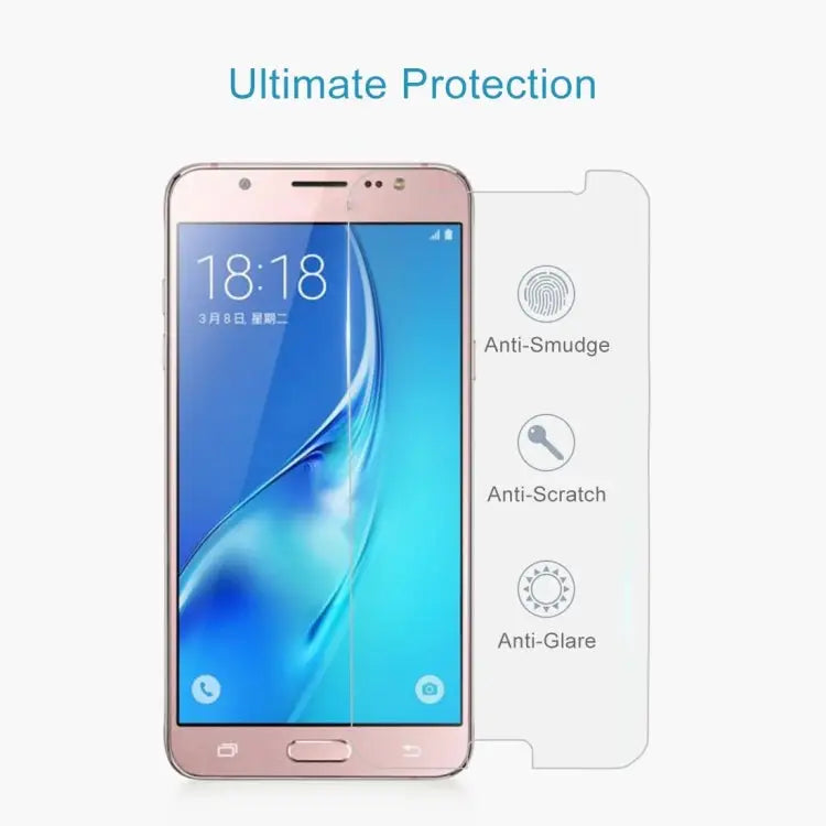 50 PCS for Galaxy J5 (2017) / J530 (US Version) 0.3mm 9H Surface Hardness 2.5D Explosion-proof Tempered Glass Non-full