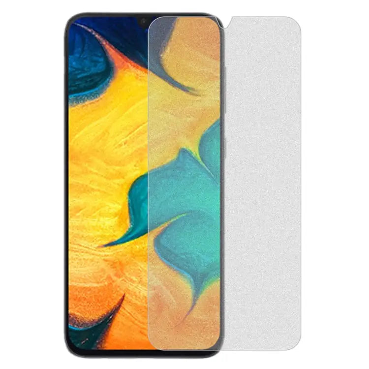 50 PCS Non-Full Matte Frosted Tempered Glass Film for Galaxy A30 / A50 / M30 / A20 No Retail Package For Galaxy A30