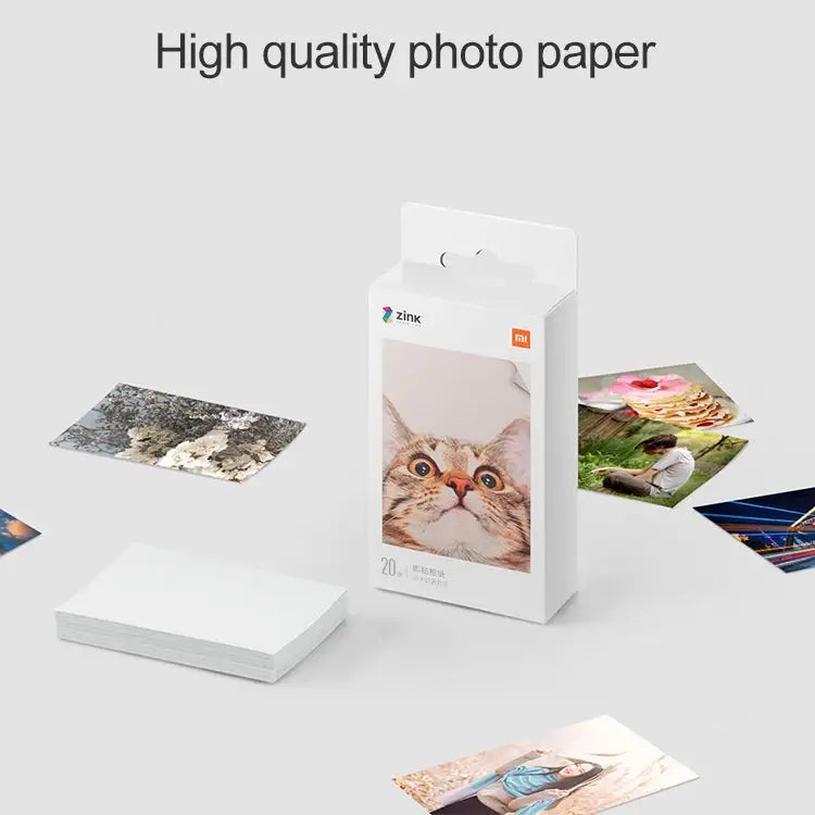 50 PCS Original Xiaomi Print Photographic Paper Paste Paper for Xiaomi Pocket Photo Printer - Pocket Photo Printer Paper